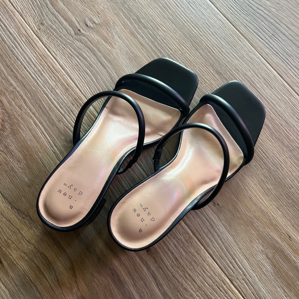 Women’s Cris Mule Heels- A New Day Black Color , Size 6